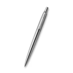 Kugelschreiber Jotter, blau, Edelstahlgehäuse, silberner Clip, PARKER